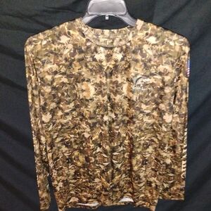 Men's Sea Gear long-sleeve camouflage fishing jersey "Bienville Outdoors"